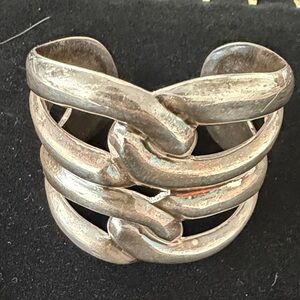 Elegant Silver Cuff Bracelet